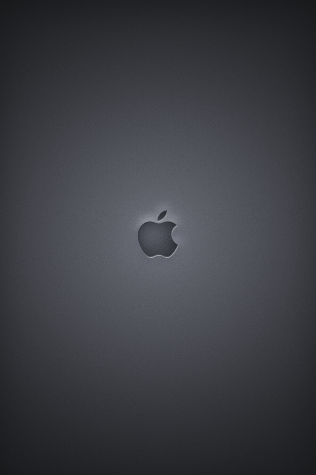 640x960 download Black Apple Logo wallpaper