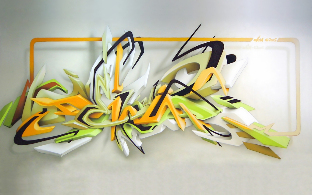 hd wallpaper graffiti. download HD Graffiti: Daim