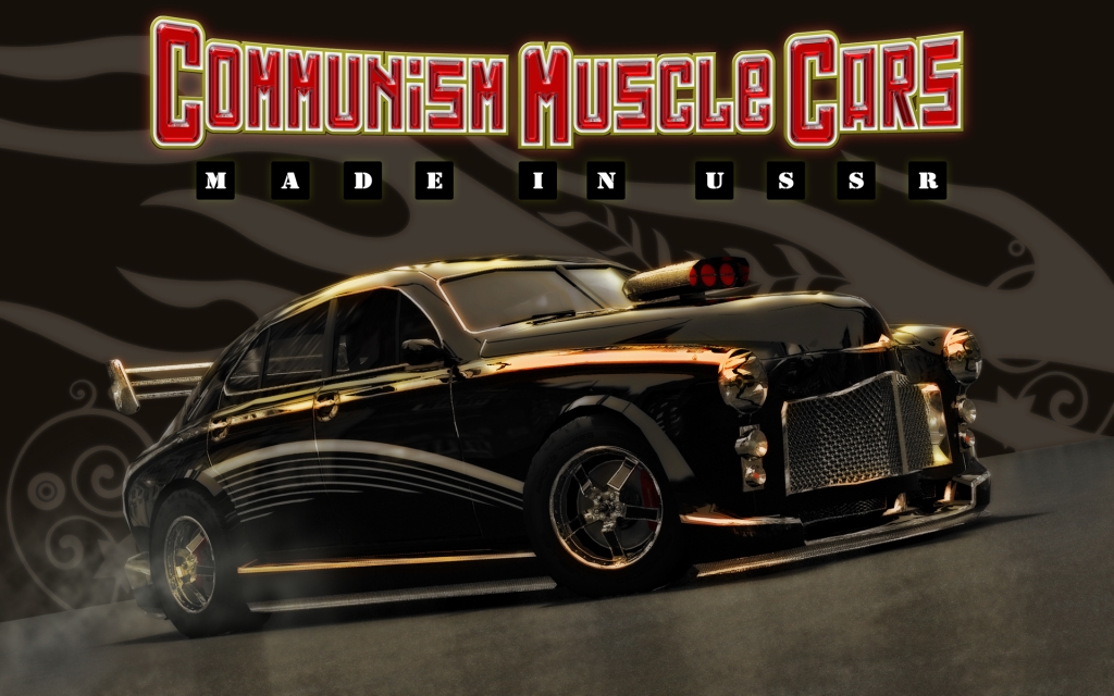 1024x640 download HD Communism Muscle Cars Made In USSR wallpaper