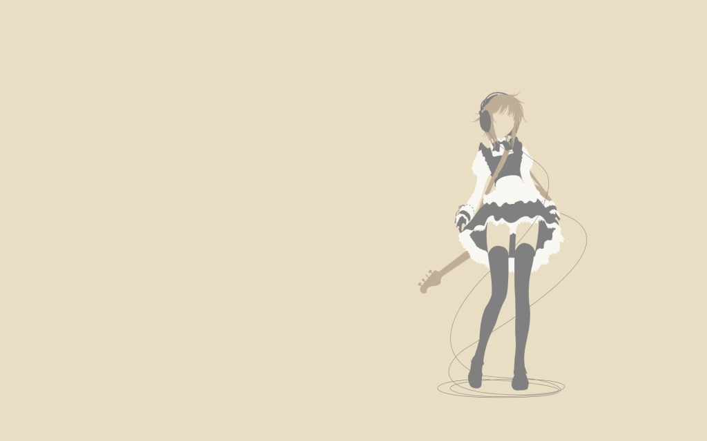 wallpaper guitar girl. Girl With Guitar wallpaper
