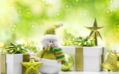 Green Snowman, Gifts 2880x1800