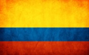Colombia Grunge Flag