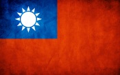 Taiwan Grunge Flag