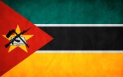Mozambique Grunge Flag