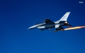 General Dynamics F-16 Fighting Falcon Rocket Launch