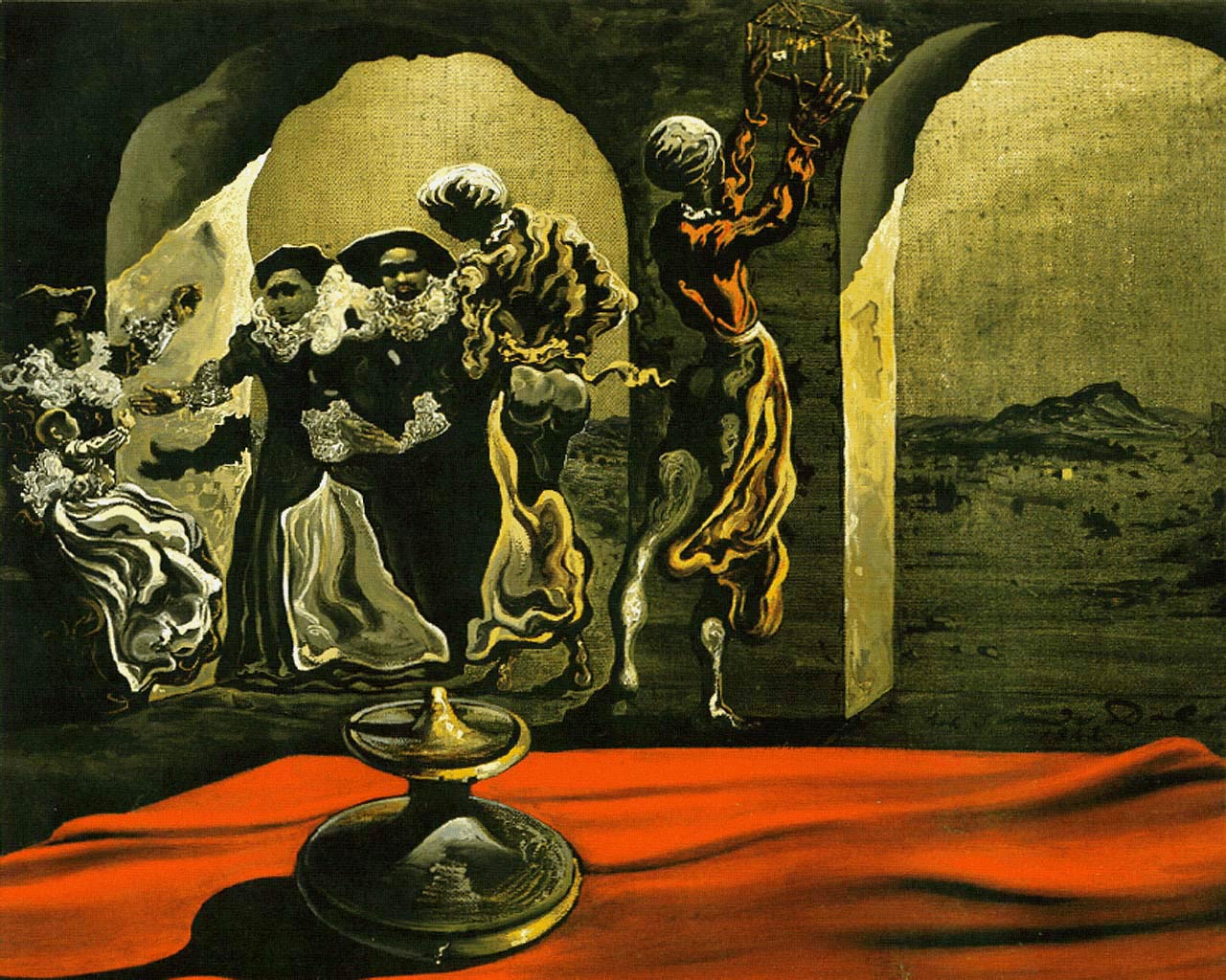 Salvador Dali: Disappearing Bust of Voltaire, 1941