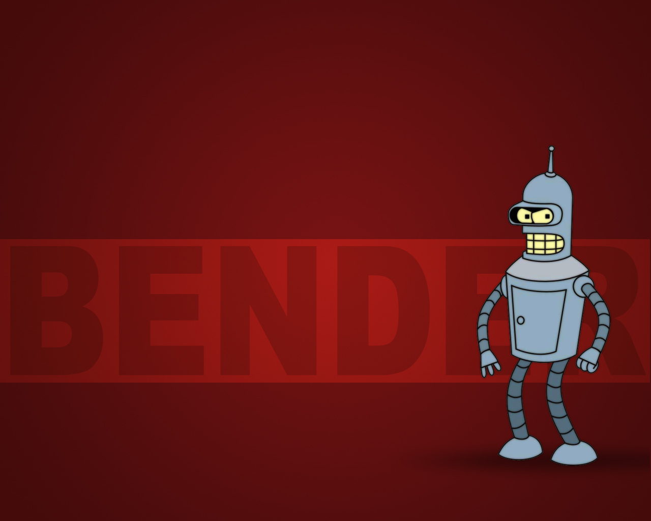 Futurama: Bender (Red Background)