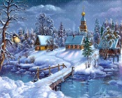 Happy New Year - Winter Village