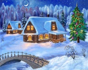 Happy New Year - Winter Houses