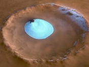 Mars: Ice Crater