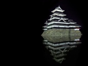 Matsumoto castle by night, Japan