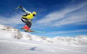 Winter Skiing Jumps