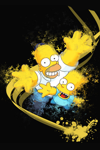 Homer and Bart Simpsons - The Simpsons
