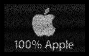 Apple Text 100 percents