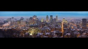 Montreal, Canada, Twilight Panorama