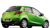 Green Mazda 2