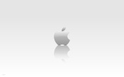 Apple Logo, Light Gray Background