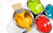 Colorful Paints with Brush