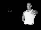 Vin Diesel, Black and White Photo