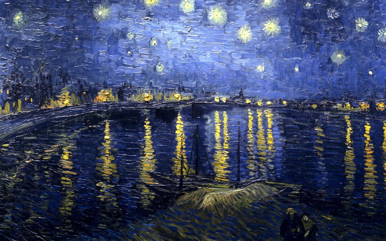 Vincent Van Gogh, Starry Night Over The Rhone, 1889, Paris