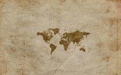 World Map On Old Paper