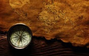 Compass And Old Map