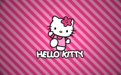 Hello Kitty, Striped Background