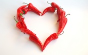 Heart with Hot Peppers