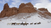 Wranglers in Winter, Wyoming