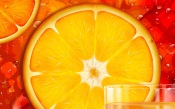 Sliced Orange and Juice