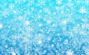 Snowflakes, Blue background
