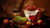 Wine, Grapes, Apples