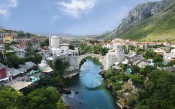 The Old Bridge in Mostar. Bosnia And Herzegovina