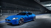 Blue Jaguar XKR-S