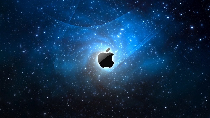 Apple Logo in the Deep Space