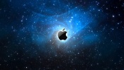 Apple Logo in the Deep Space