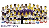 England Team Simpsons Style