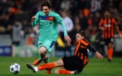 Lionel Messi, Yaroslav Rakytskiy, FC Shakhtar Donetsk, UEFA Champions League