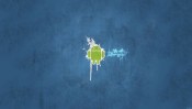 Android, Blue Grungy Background