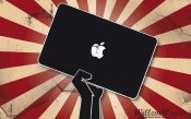 Apple Logo on the Tablet