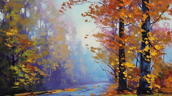 Autumn Splendor, The Trees, The Picture