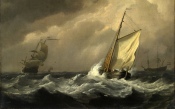 Picture, The Storm, The Sailors, The Ships