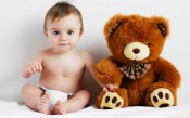 Teddy Bear and Baby