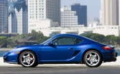 Blue Porsche Cayman