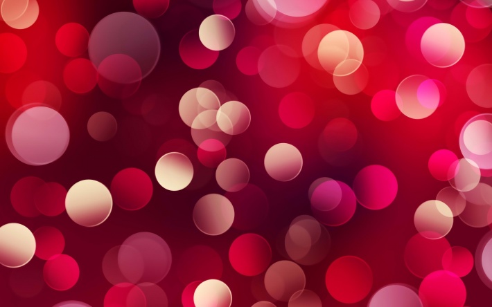 Red Circles Abstract Background