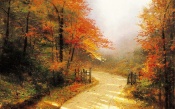 Autumn Lane, Thomas Kinkade