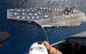 Aircraft Carrier, Planes, F-18 Bombers, Helicopter