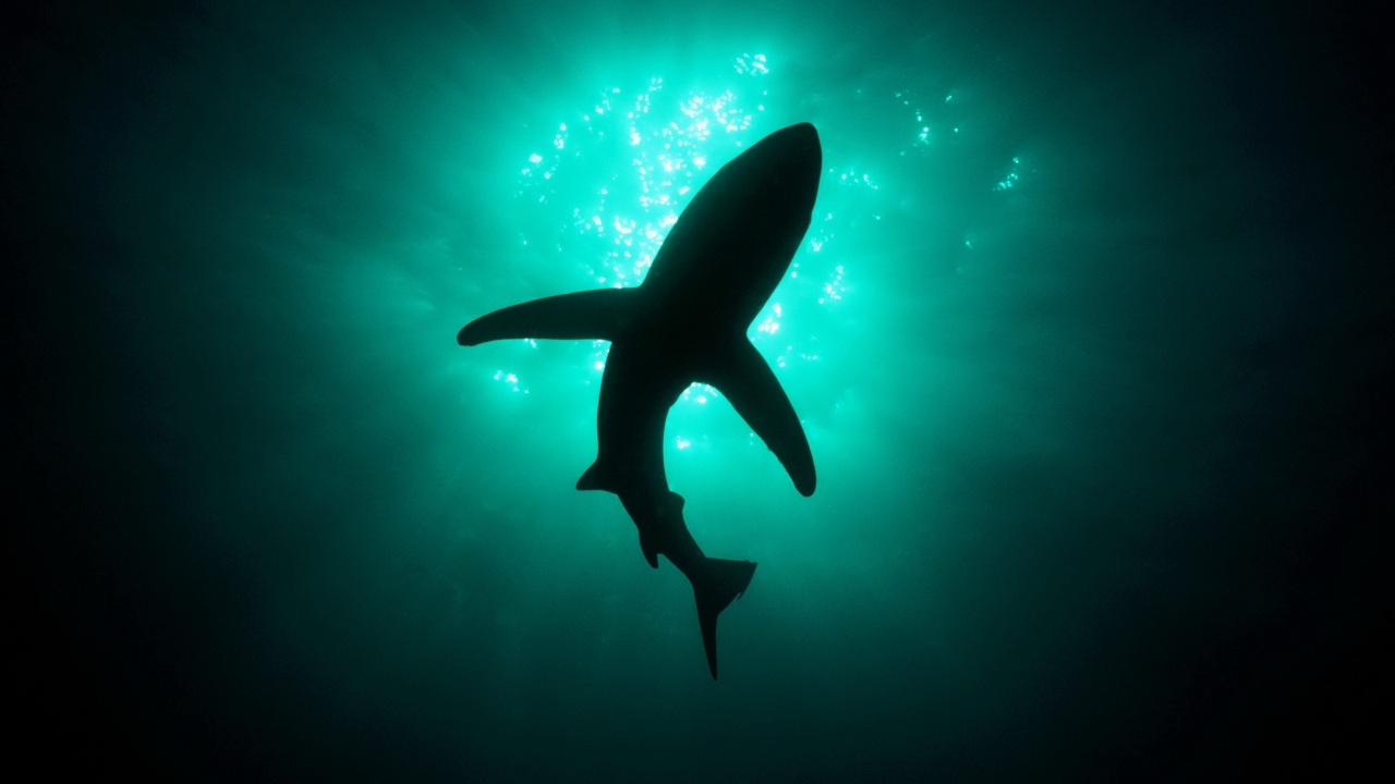 Silhouette of a Shark