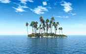 3D Island in the Sea