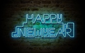 Neon Sign with the New Year
